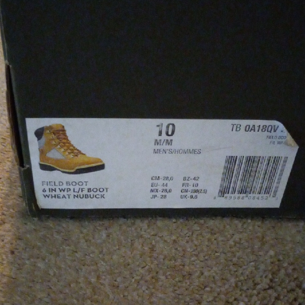 Timberland Wheat Nubuck Field Boot